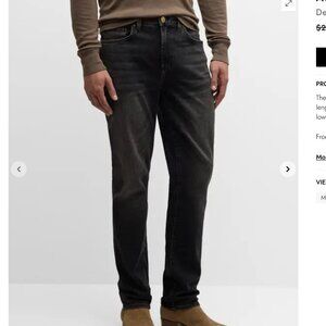 Monfrere Deniro black marfa straight denim jeans 34